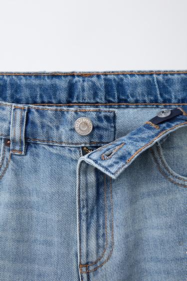 SPLATTER PRINT RELAXED BALLOON JEANS - Light blue by Zara - Image 2