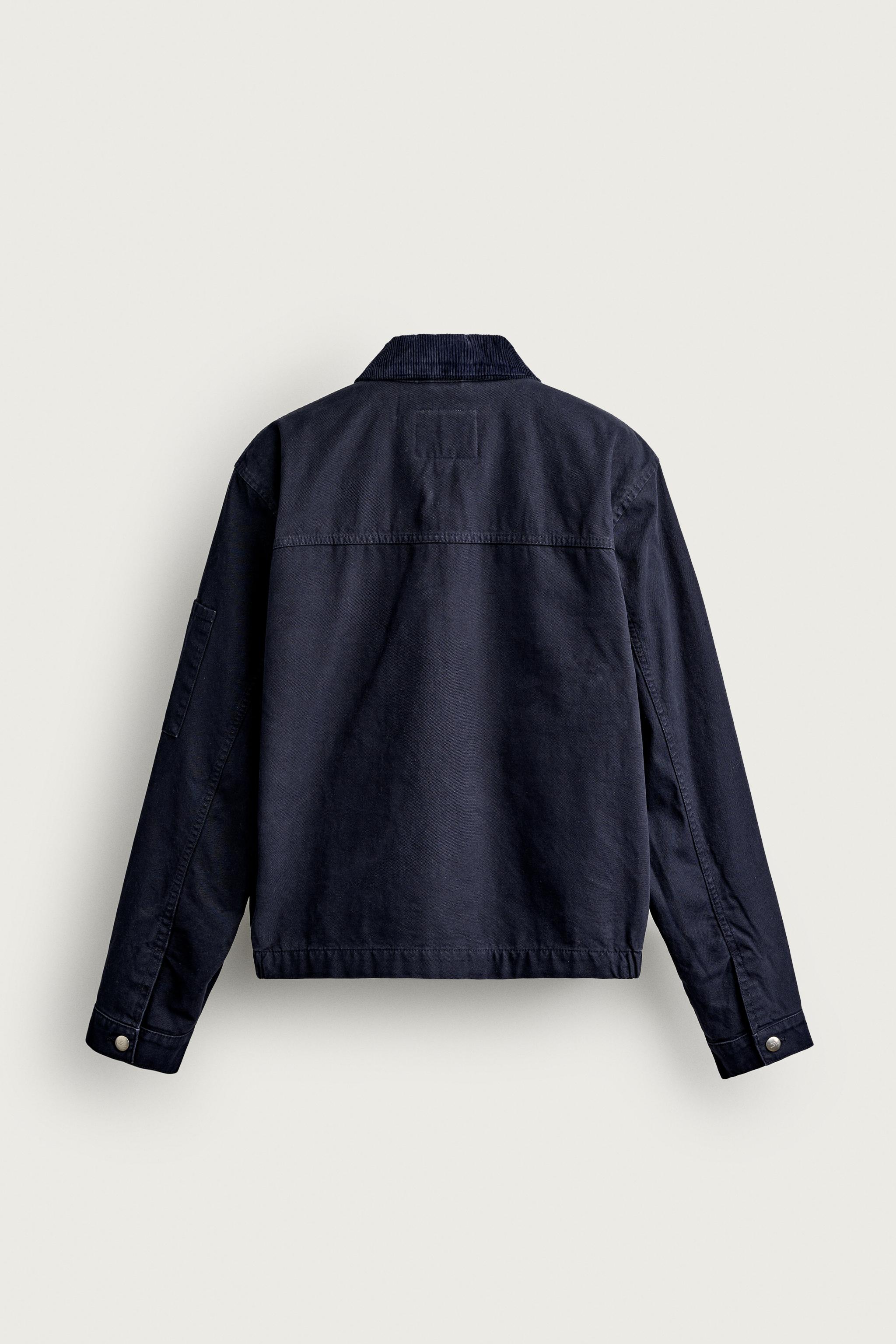 コントラストカラーパッチ デニムジャケット - ブルー | ZARA Japan / 日本 コントラストカラーパッチ デニムジャケット - ブルー | ZARA Japan / 日本