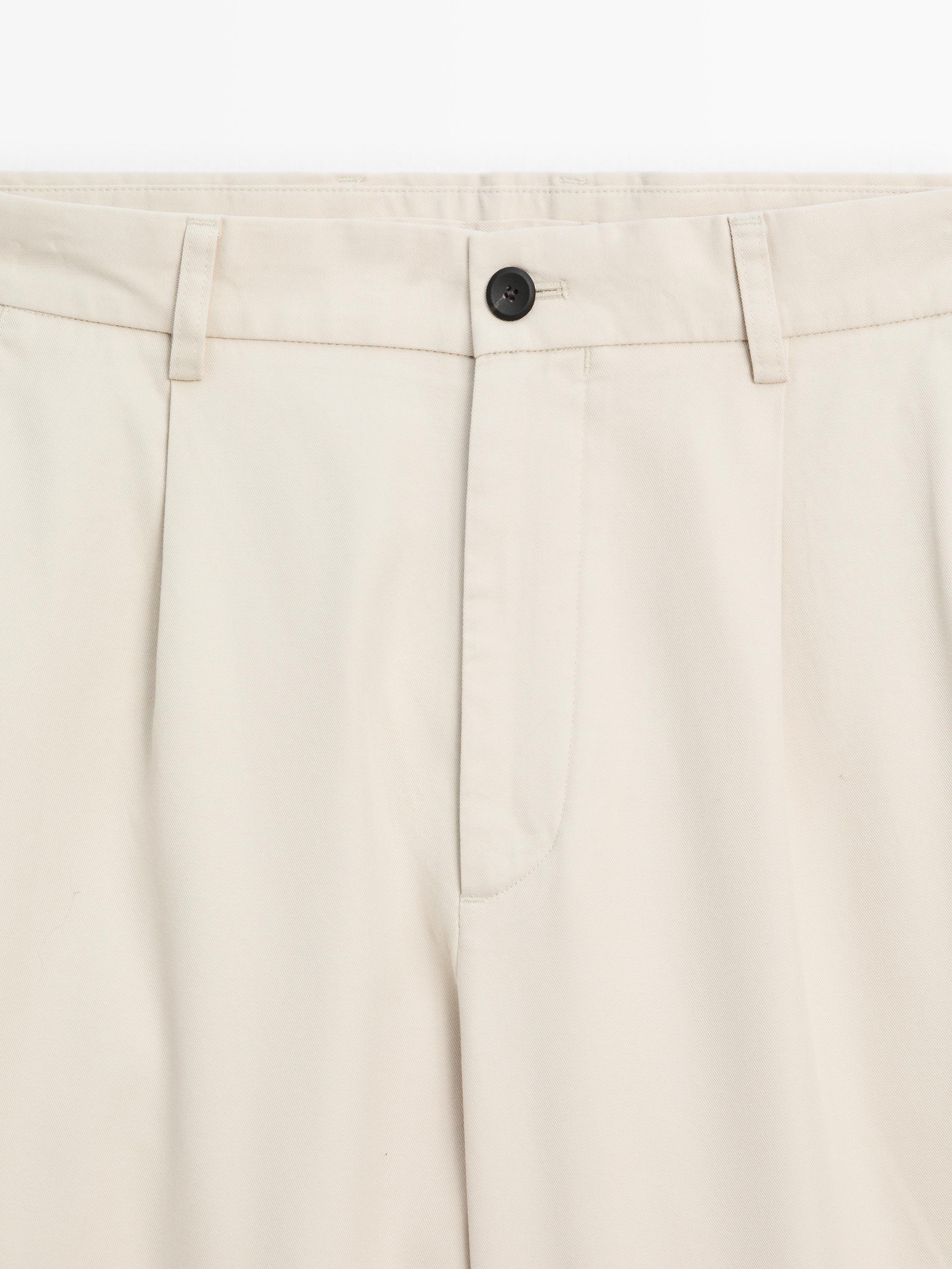Pantalon relaxed fit 100 % coton