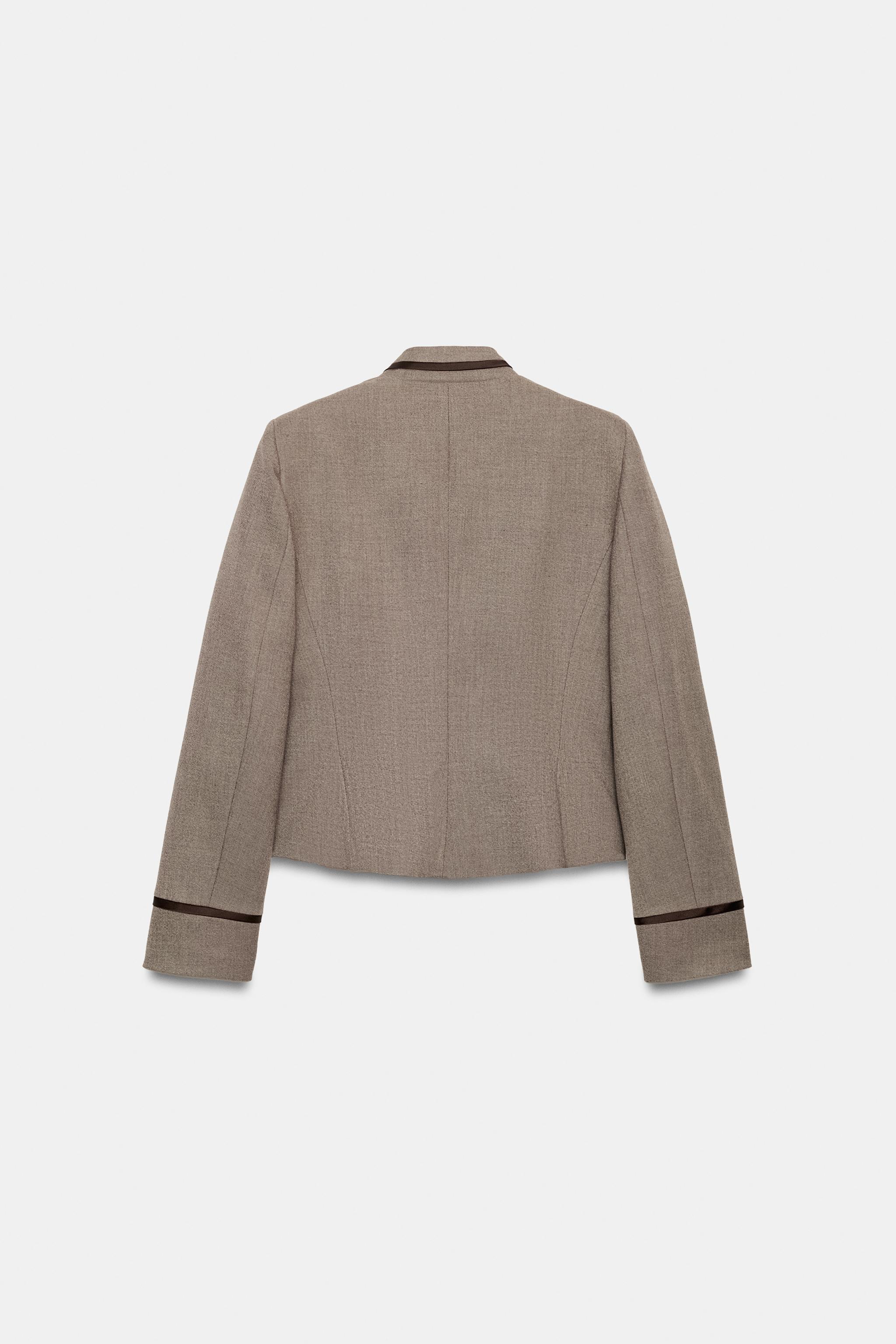 BLAZER PEPLUM À LISERÉS