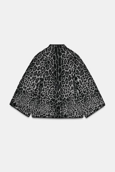 PULL EN MAILLE À MANCHES LARGES - Gris de Zara - Image 5