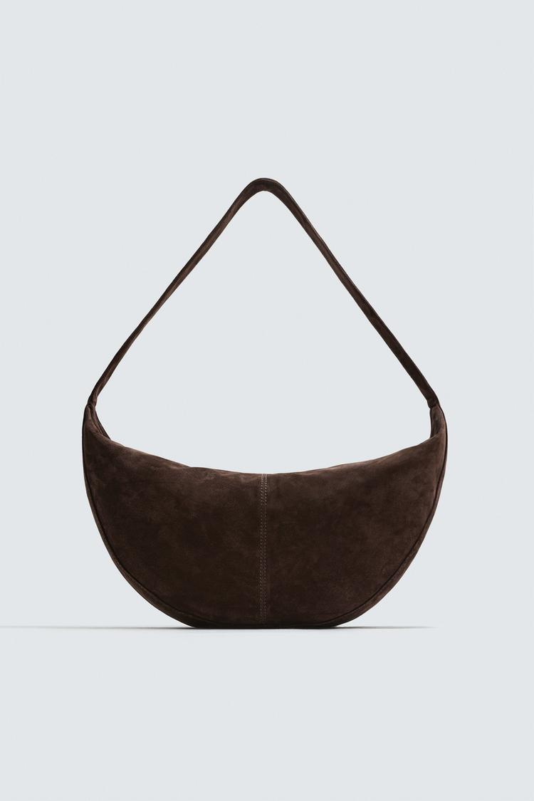 ZARA LEATHER SHOULDER BAG