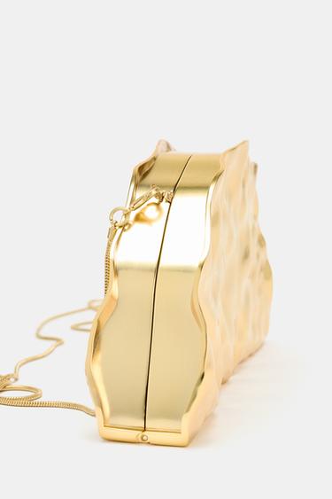 SAC RIGIDE MÉTALLISÉ - Doré de Zara - Image 4