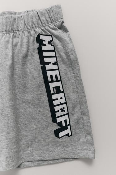 6～14歳/ MINECRAFT © MOJANG AB. ™ TシャツとバミューダパジャマライムイエローZaraの6～14歳/ MINECRAFT © MOJANG AB. ™ Tシャツとバミューダパジャマ - ライムイエロー 
