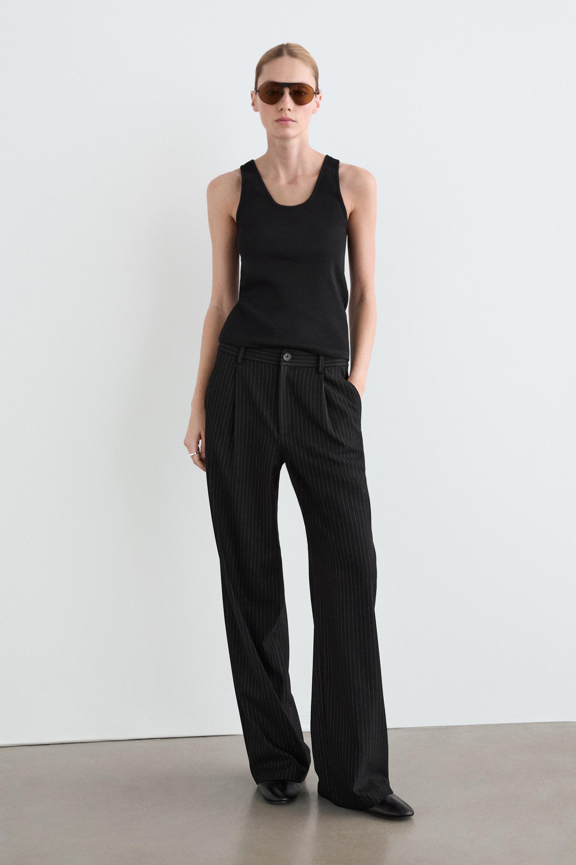 Pantalon large à rayures tennis