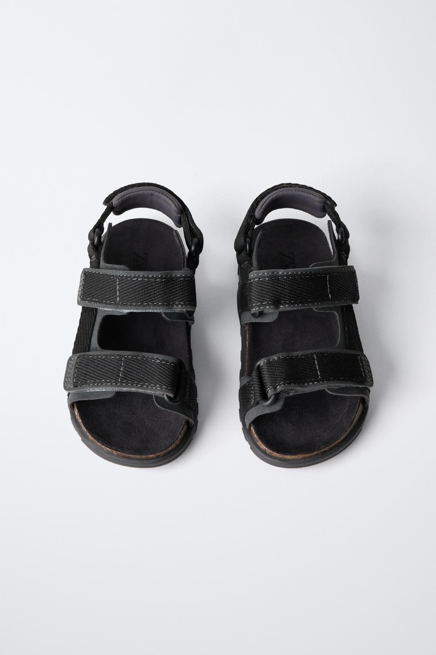 Детские сандалии Zara Barefoot Technical, цвет: Антрацитовый серый — фото 5