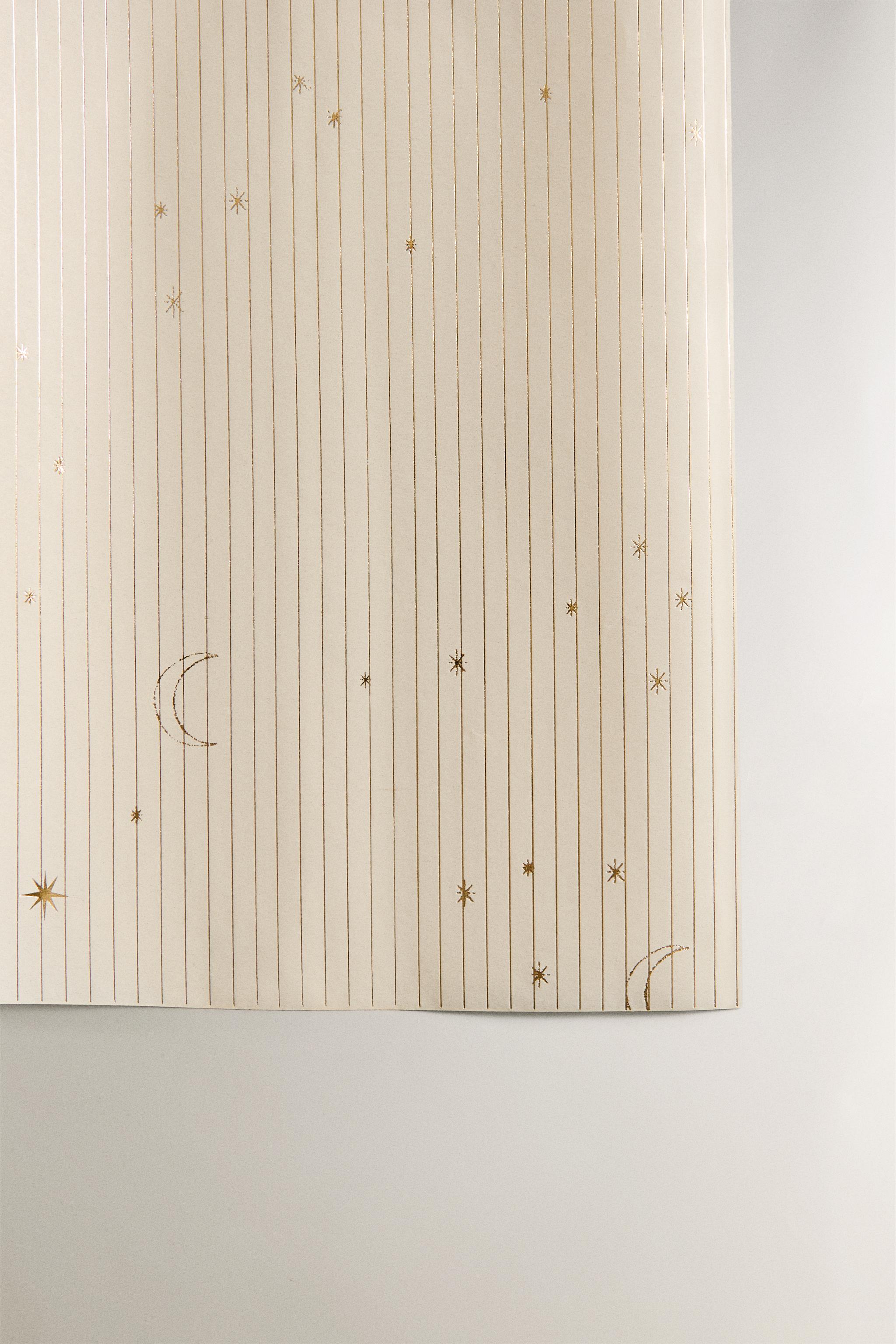 PAPIER CADEAU ÉTOILES BRILLANTES NOËL