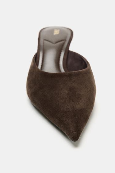 SUEDE MULE - Brown by Zara - Image 4