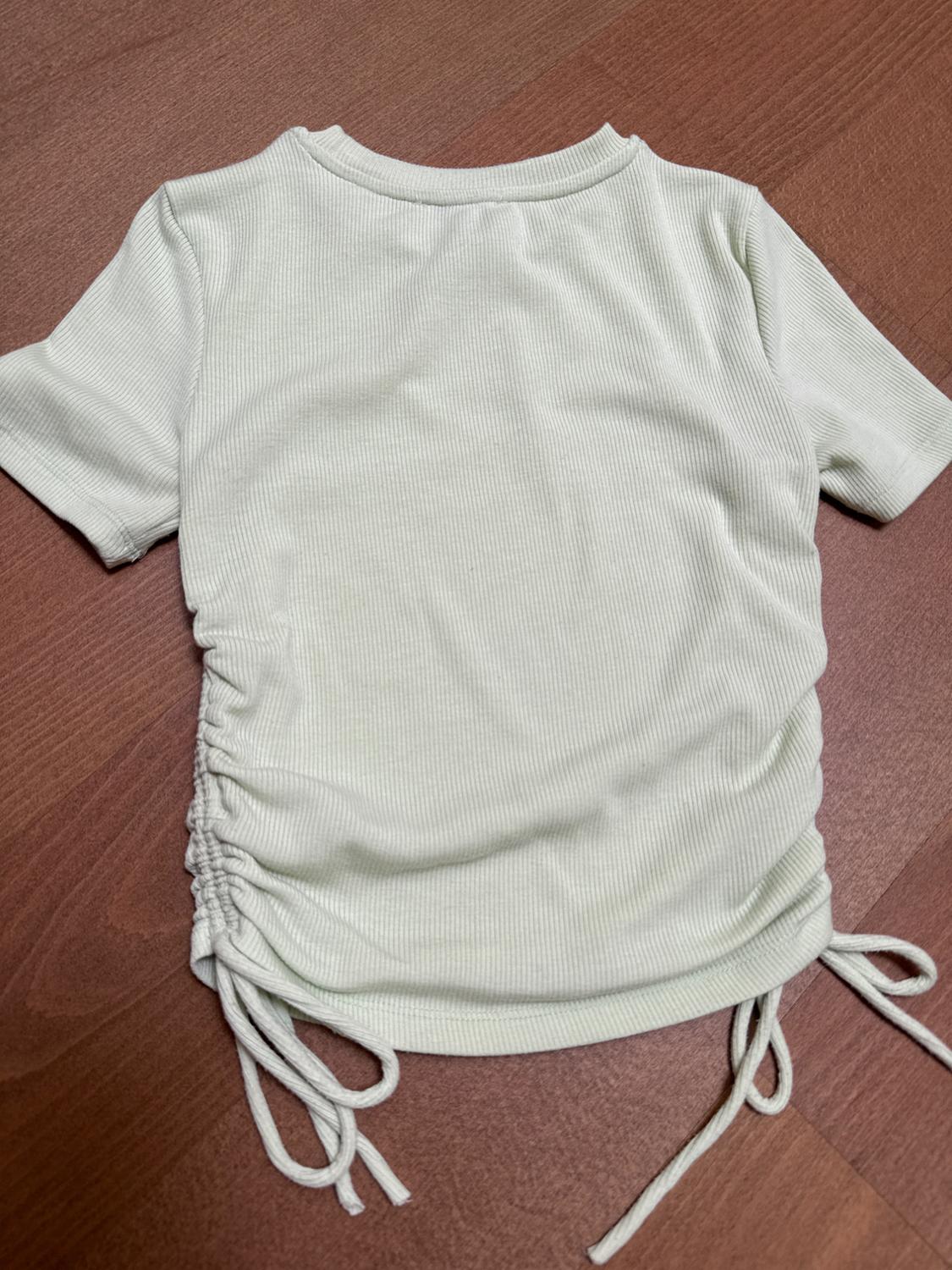 RIBBED TOP WITH GATHERED DETAIL - Image 3