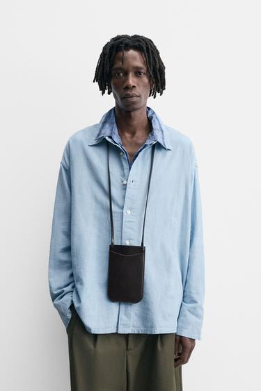 LIGHTWEIGHT DENIM SHIRT - Light blue by Zara