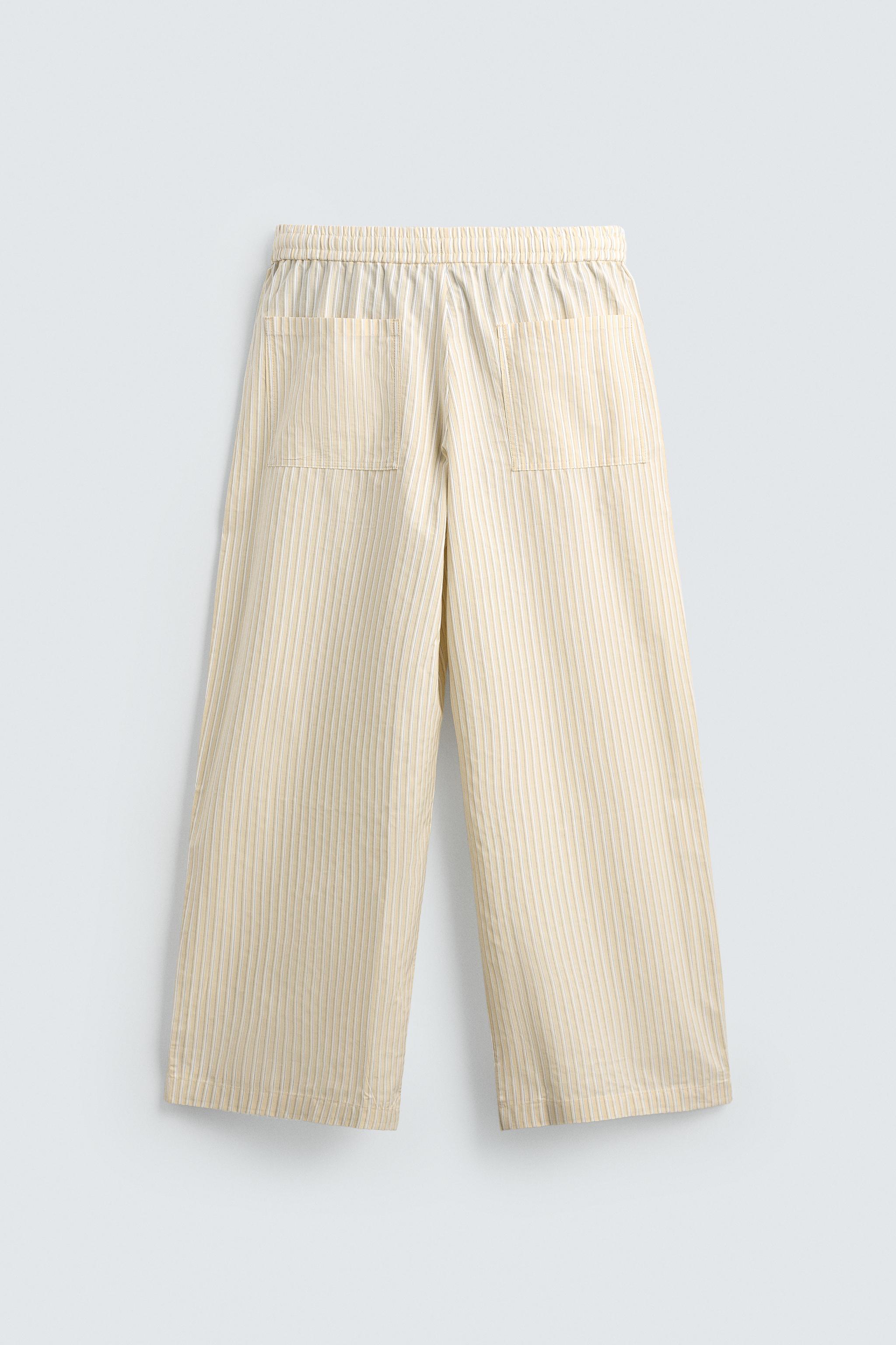 RELAXED FIT CONTRAST STRIPE PANTS