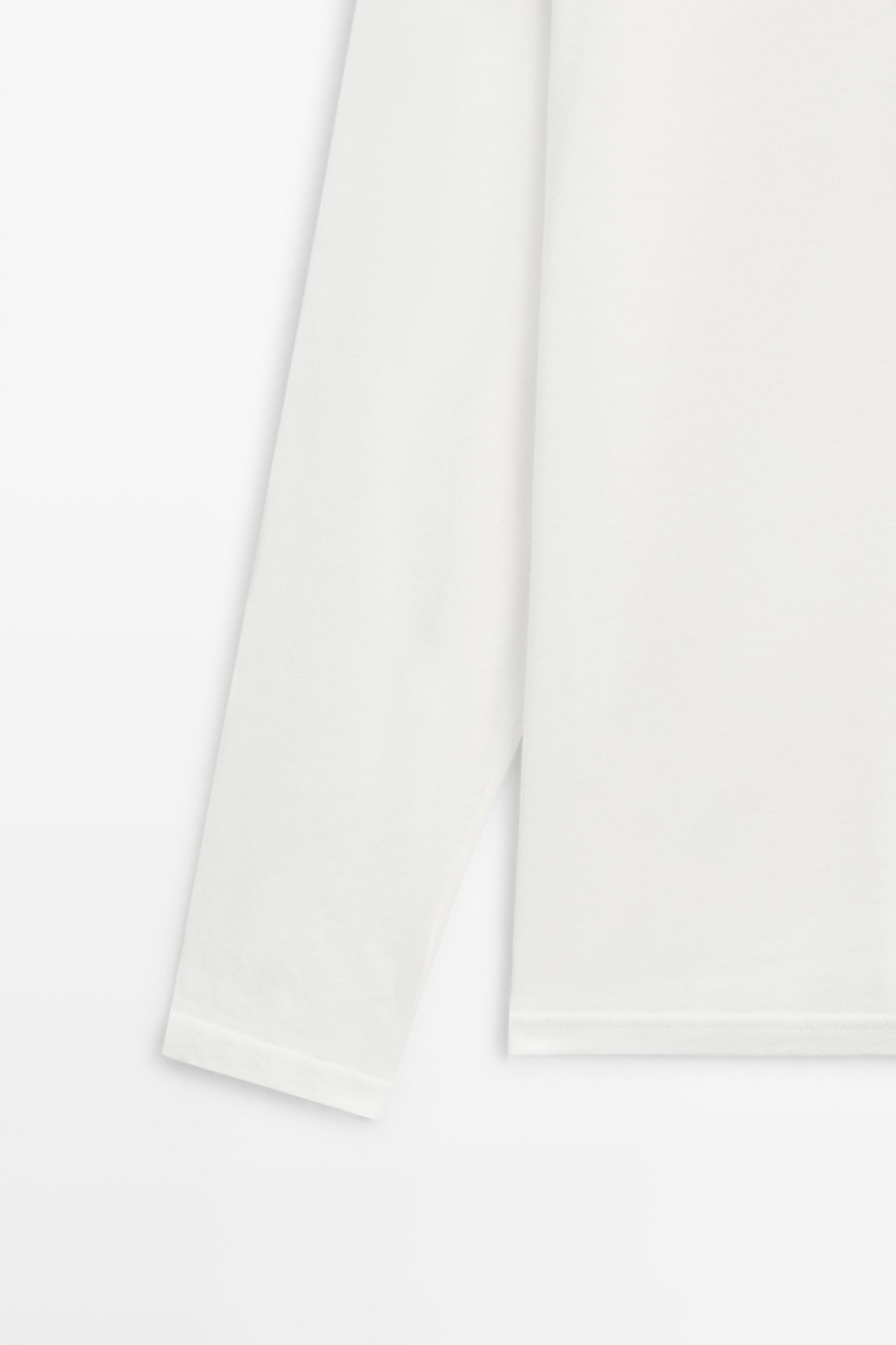 T-shirt manches longues 100 % coton