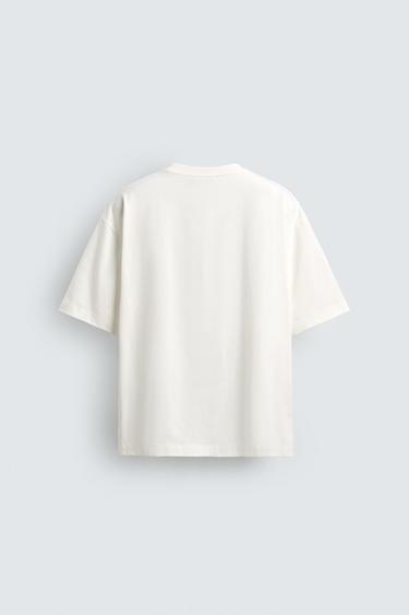 GEOMETRIC PRINT T-SHIRT - White by Zara - Image 7