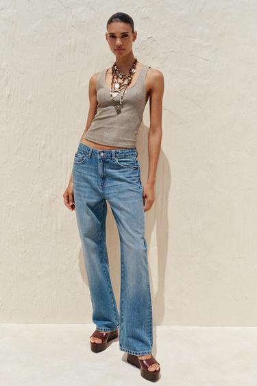 ТОП С ТЕКСТУРОЙ И МЕТАЛЛИЗИРОВАННОЙ НИТЬЮ — ЗОЛОТИСТЫЙ от Zara