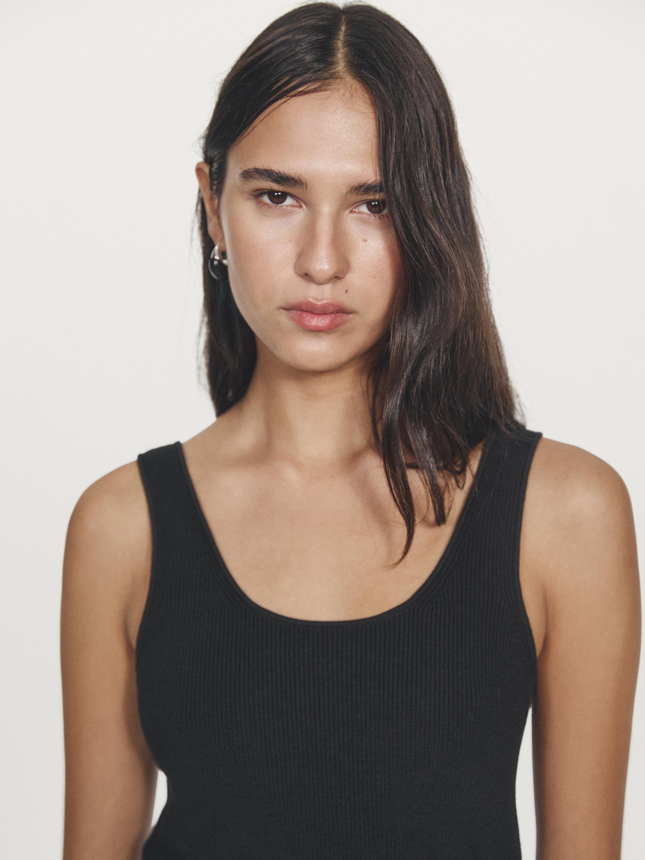 Robe longue contrastante