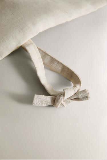 EMBROIDERED HANGING ORGANISER - Ecru by Zara - Image 4