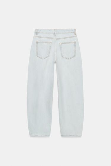 JEANS ZW COLLECTION TAPERED TIRO MEDIO - Azul claro de Zara