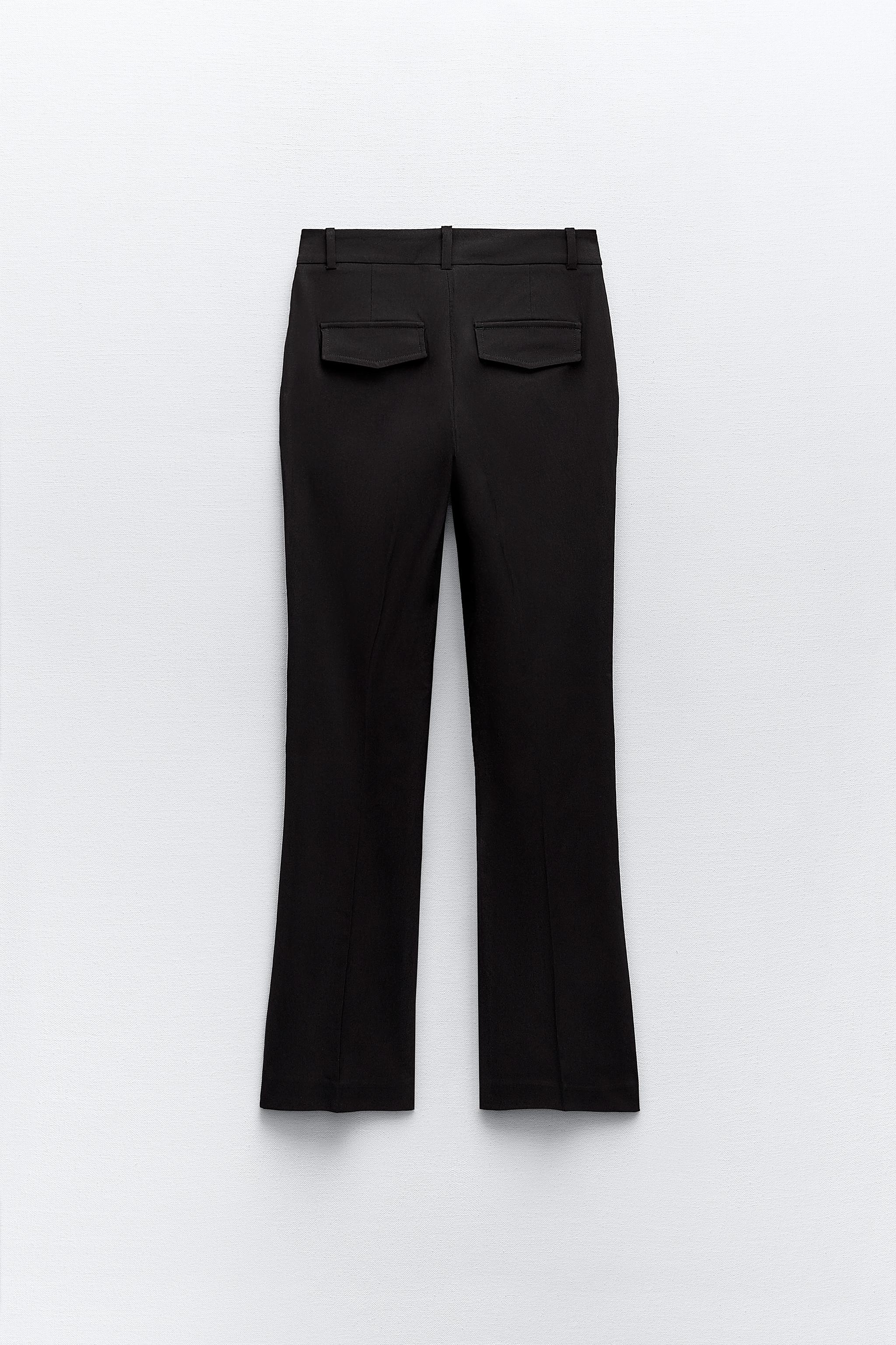 ZARA NEW Small FLARE TROUSERS WITH HIGH WAIST PANT RED
