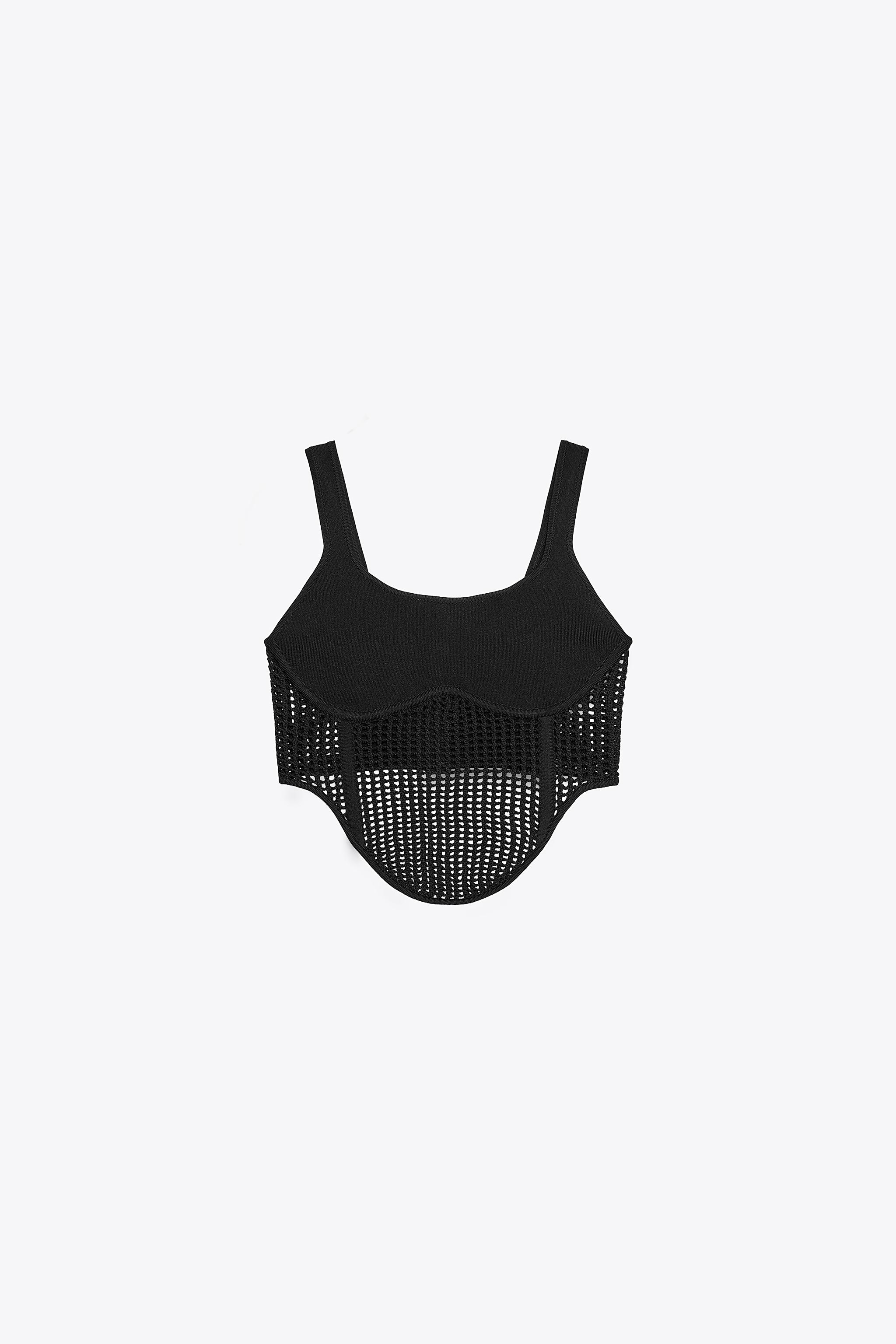 TOP CORSET MAILLE COMBINÉE