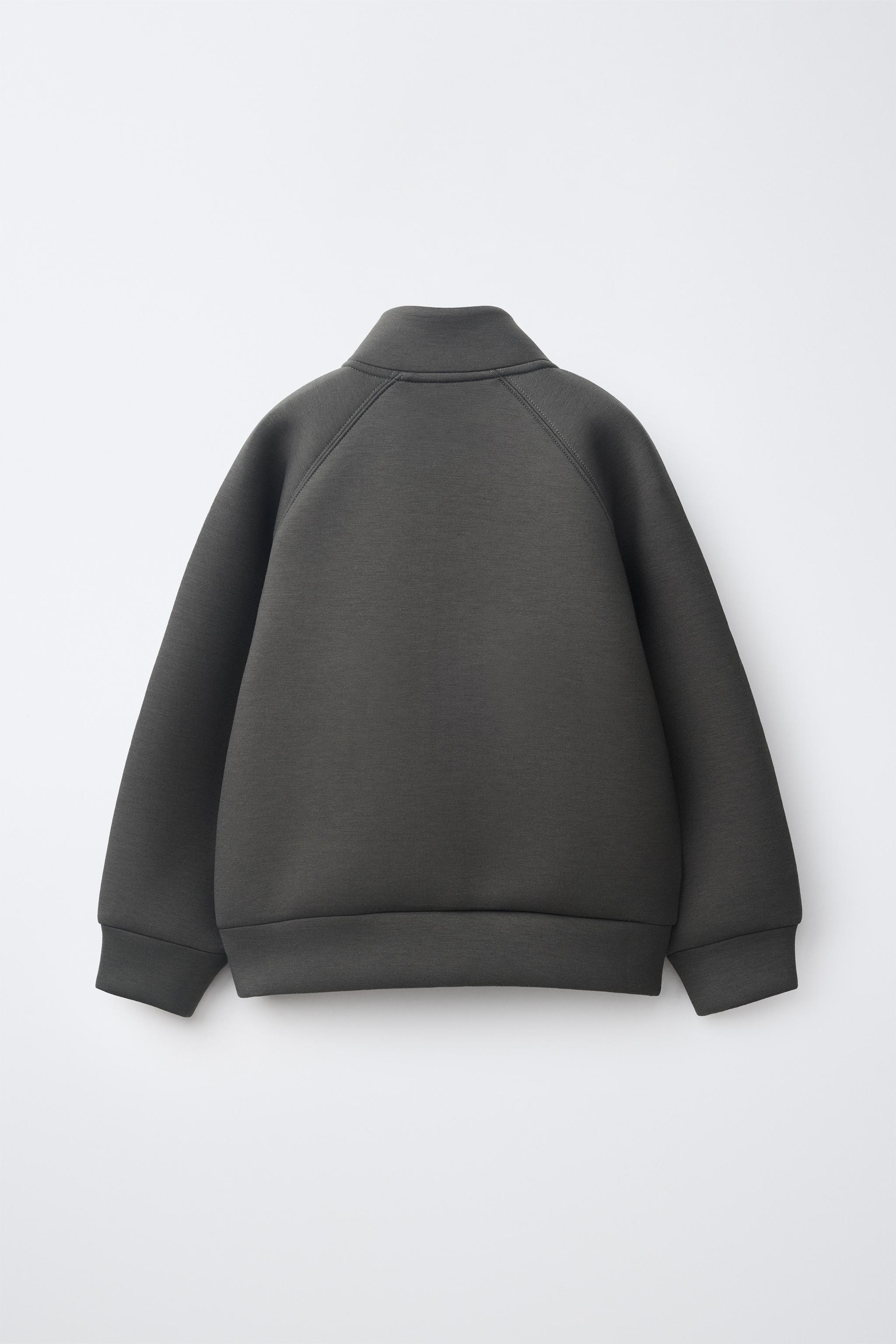 NEOPRENE ZIP-UP SWEATSHIRT