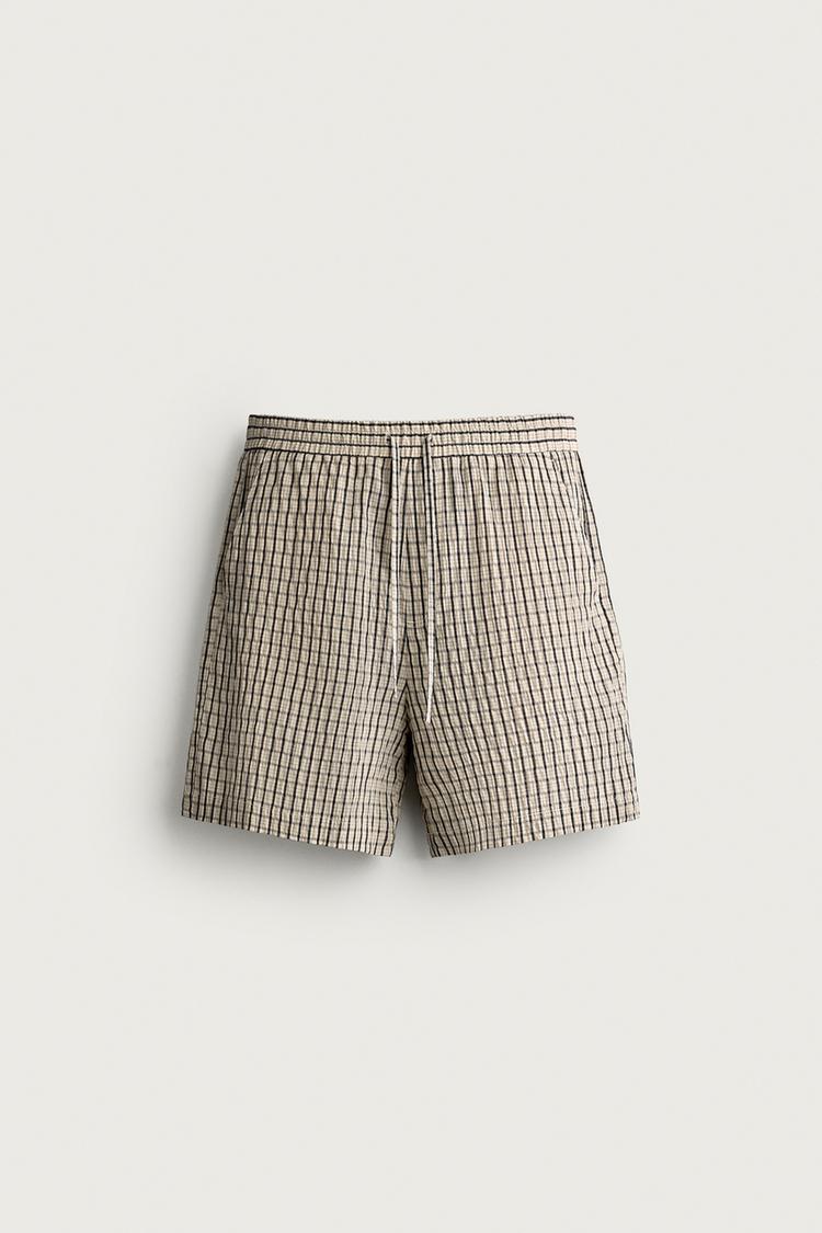 Bermuda relaxed fit cuadros