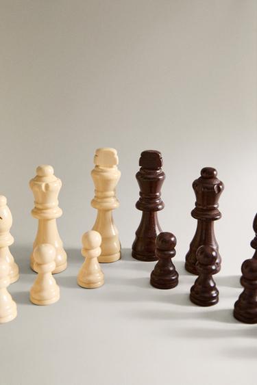 LOT PIÈCES JEU D’ÉCHECS (LOT DE 32) - Blanc / Noir de Zara - Image 2