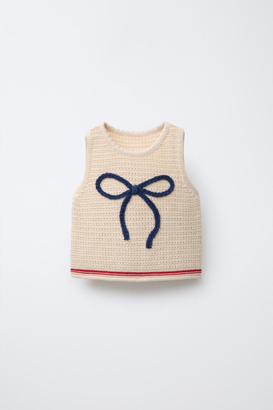 BOW KNIT TOP