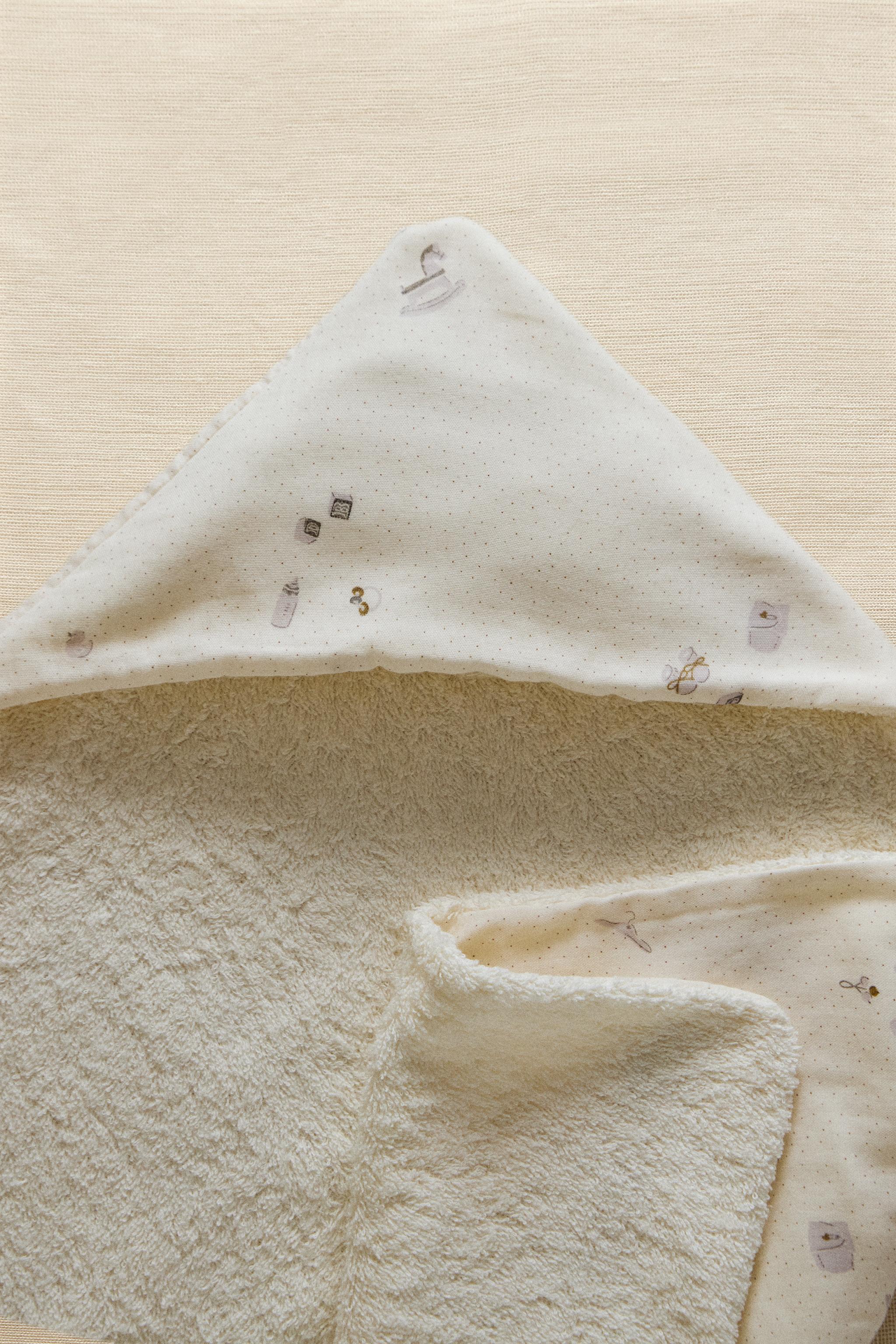 SERVIETTE DE BAIN À CAPUCHE BÉBÉ