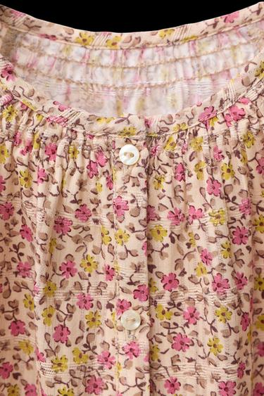 BLUSA ESTAMPADA FLORES - Multicolor de Zara