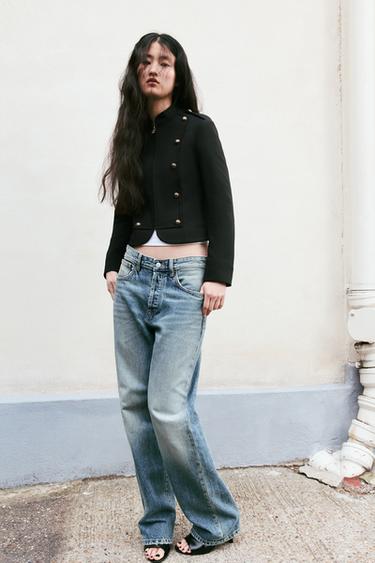 FITTED BLAZER WITH BUTTONS - Black by Zara