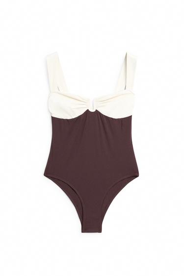 Swimsuit with gathered detail — 734 1