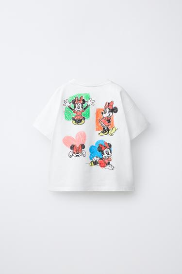 Zara 迪士尼©米妮圖案T恤 - 白色