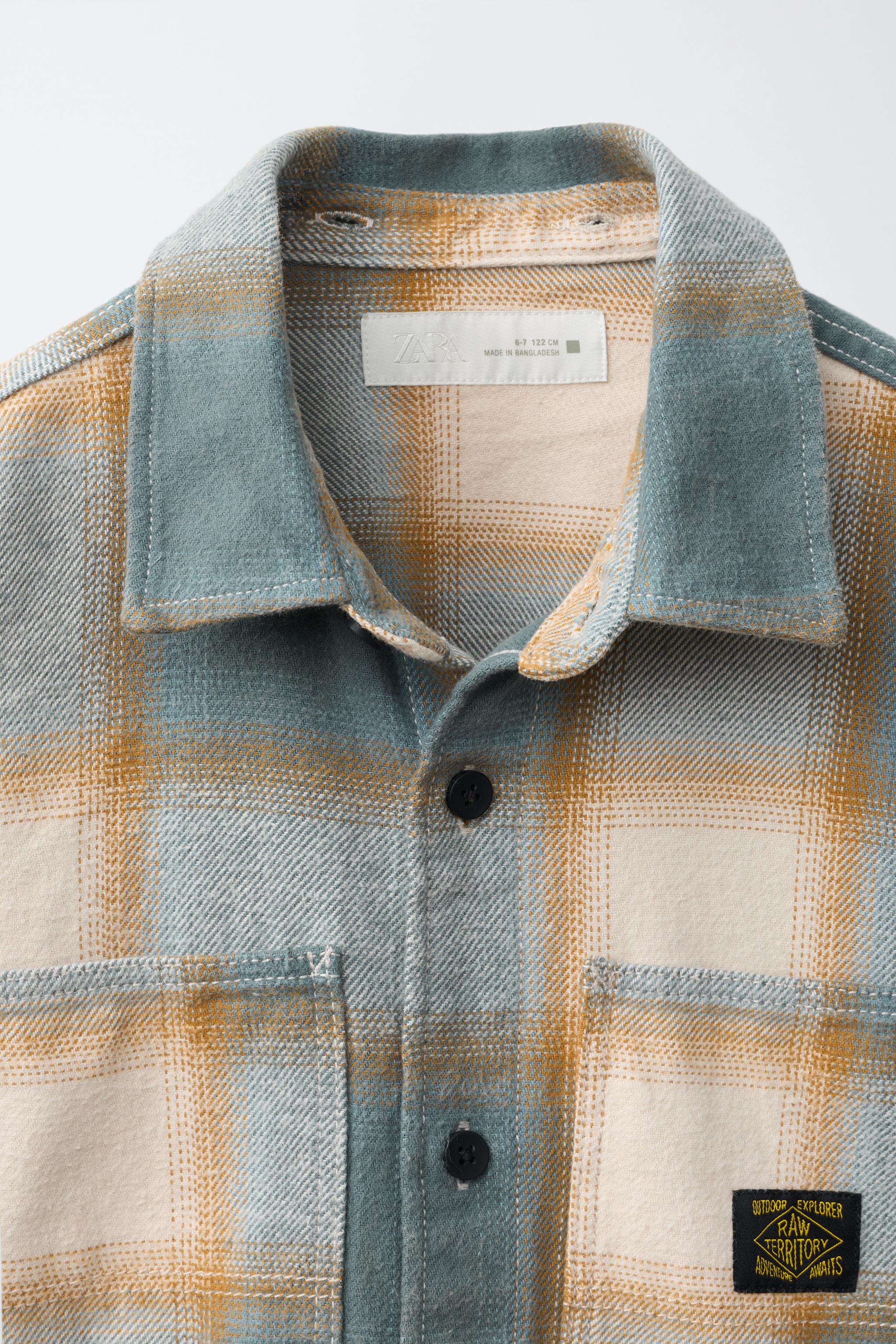 PLAID OVERSHIRT WITH DETACHABLE HOODIE