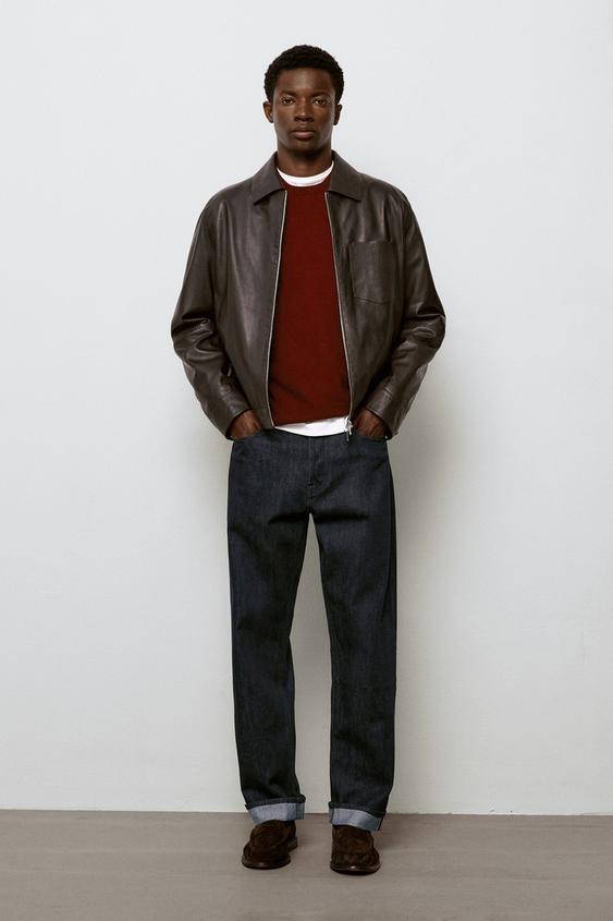 Zara Selvedge fit jeans - Navy blue - Image 0