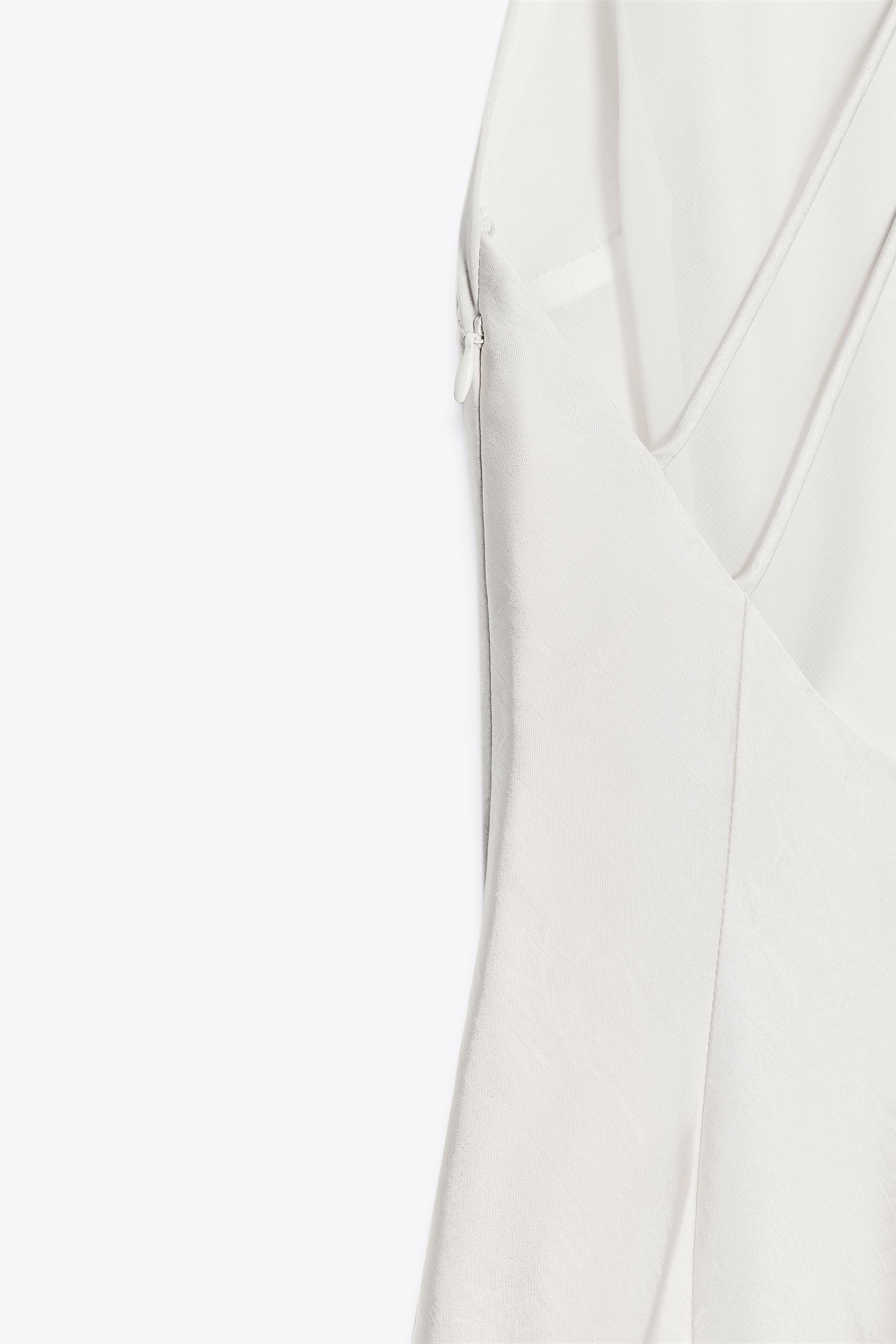 OPEN BACK SATIN EFFECT MIDI DRESS