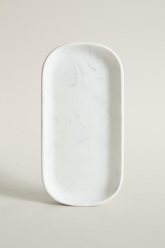 BANDEJA DE BANHEIRO COM EFEITO MÁRMORE - Cinzento da Zara - Imagem 0