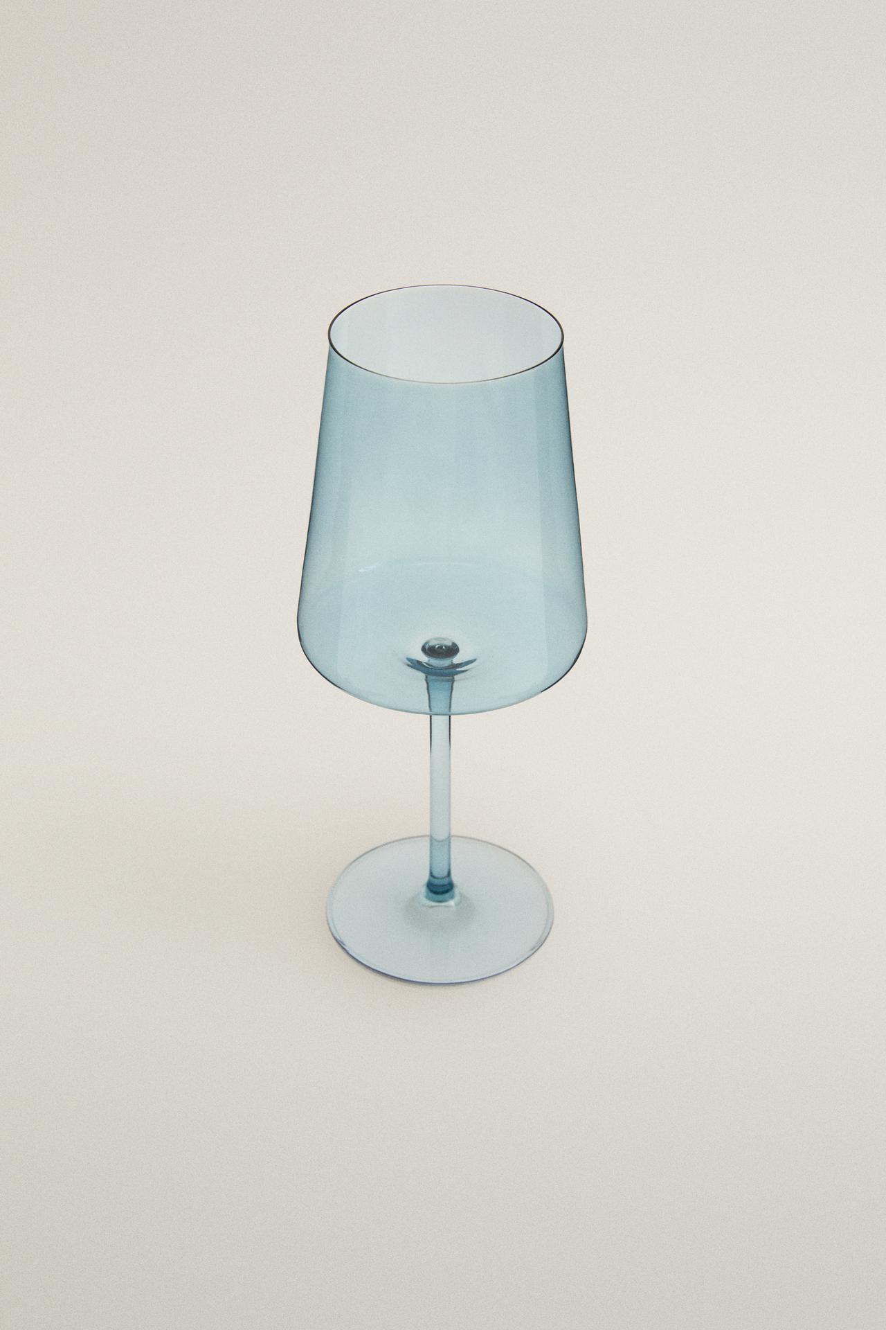 CONICAL CRYSTALLINE GLASS — Blue