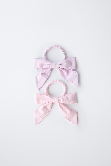 PACK DOS GOMAS LAZOS ABALORIOS - Rosa de Zara