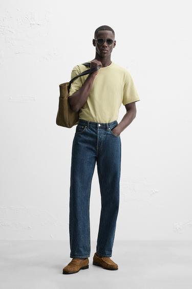 BOMULD - HAMP T-SHIRT - mellem grøn fra Zara