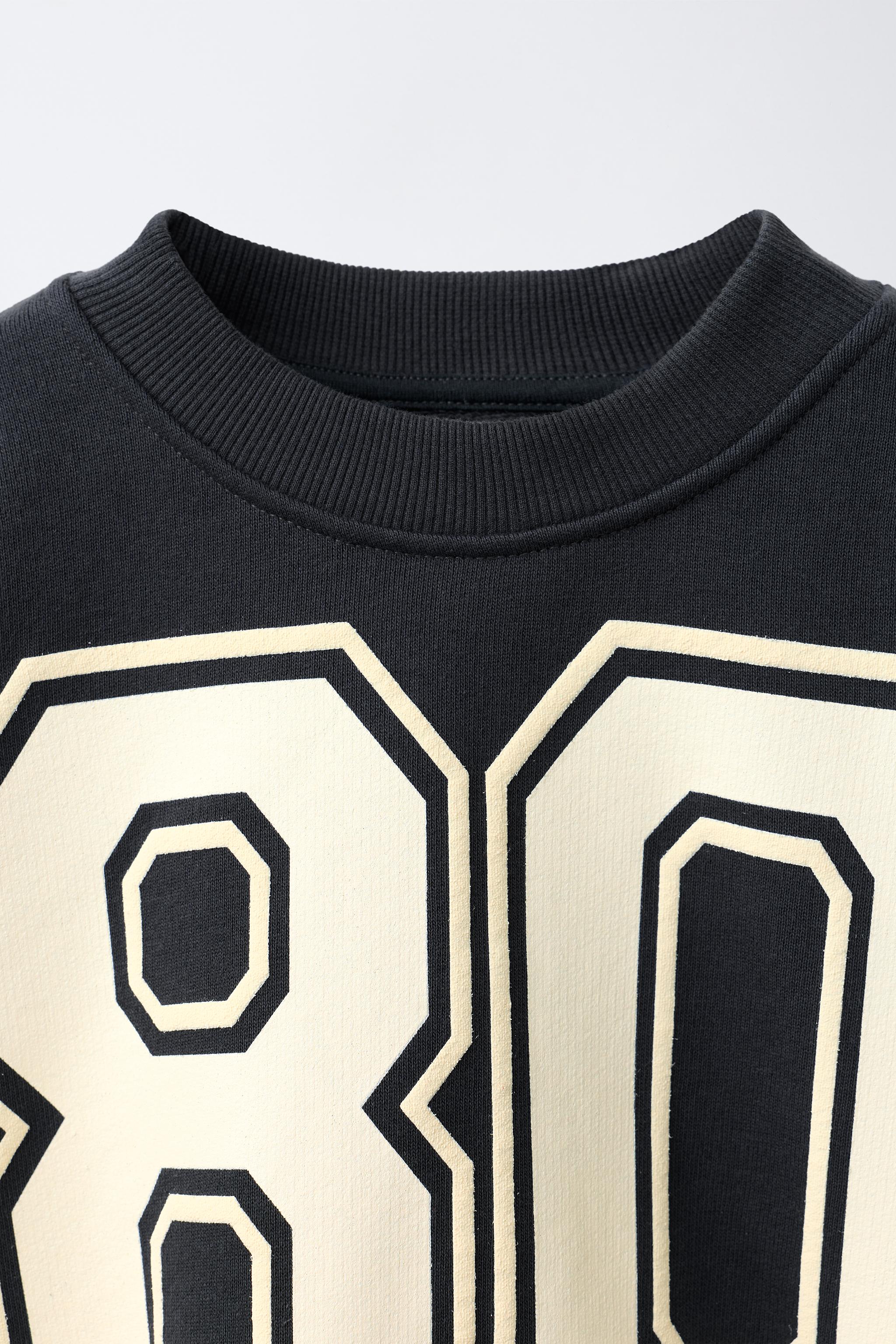 Детские худи Zara NUMBER PRINT SWEATSHIRT — фото 3