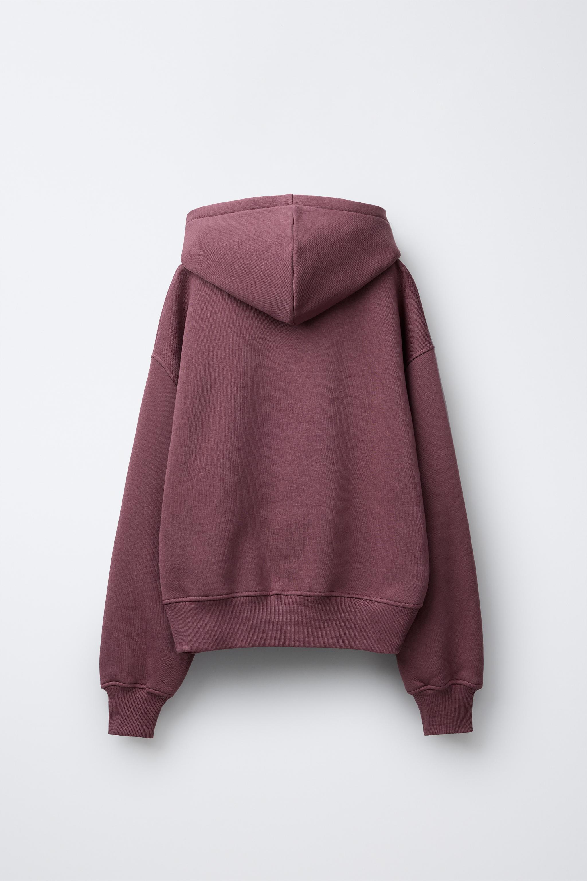 ♡♡ HOODIE WITH SHINY TEXT - Pink | ZARA United States