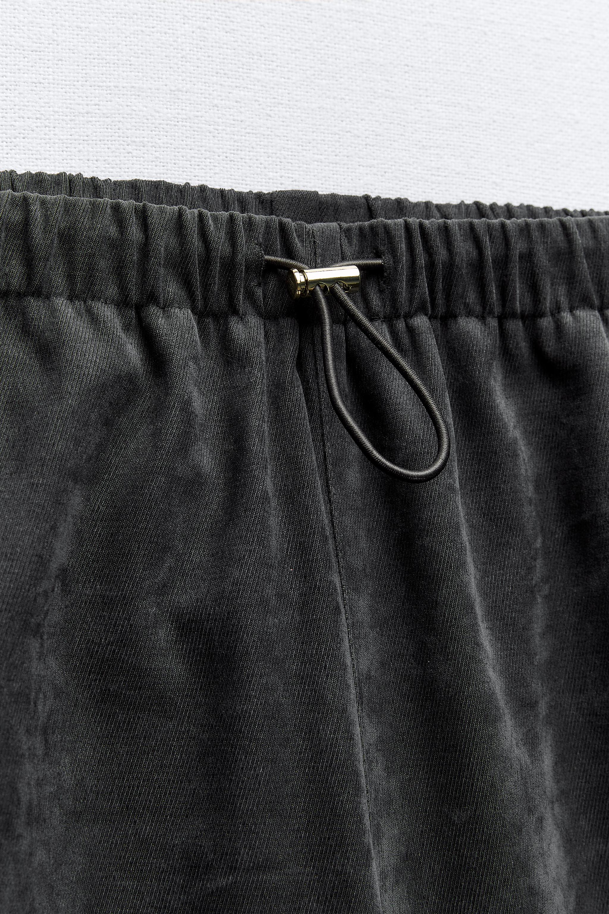 Large pants Zara Burgundy size XS International in Viscose - 16189227