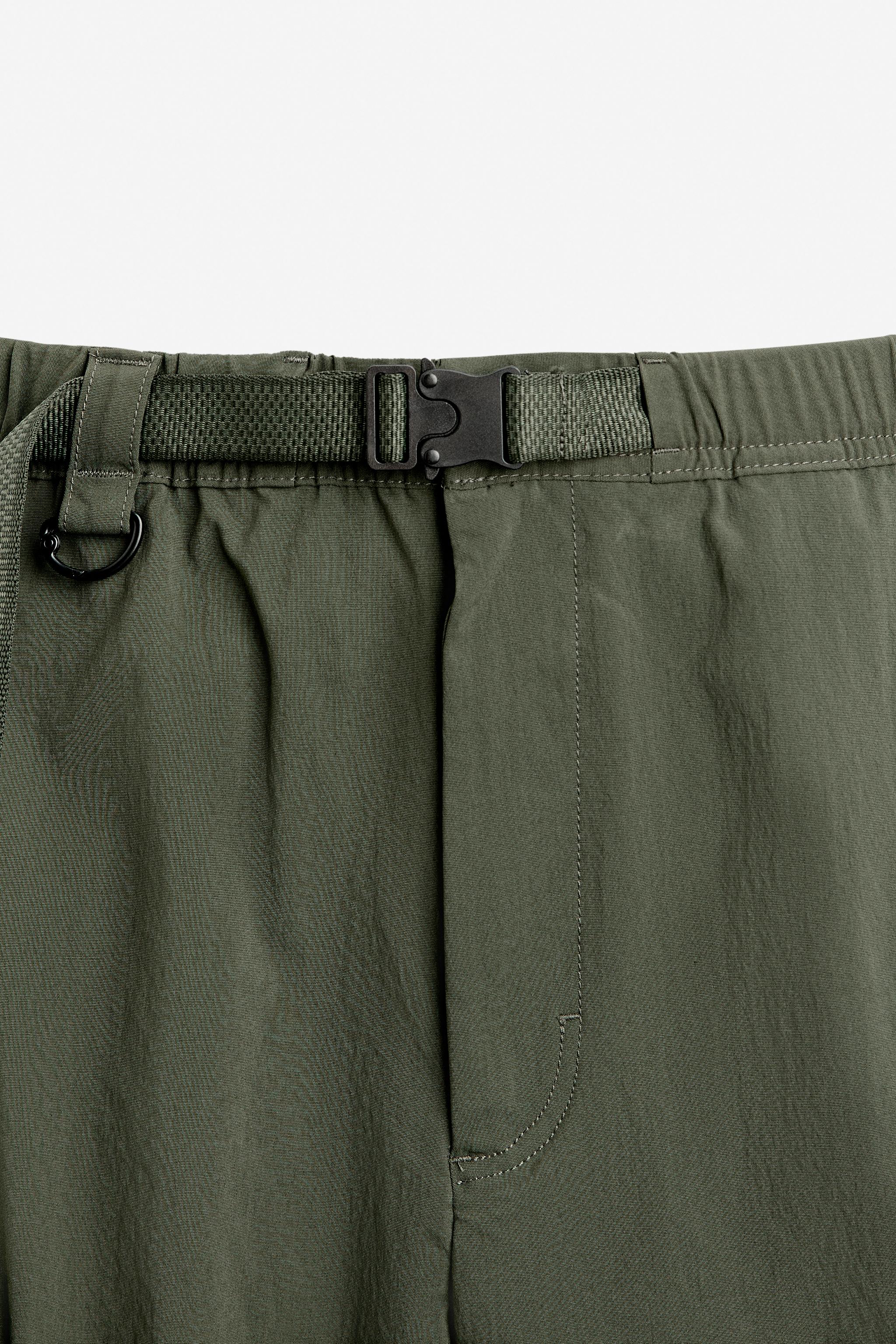 TECHNICAL CARGO SHORTS - Khaki | ZARA United States