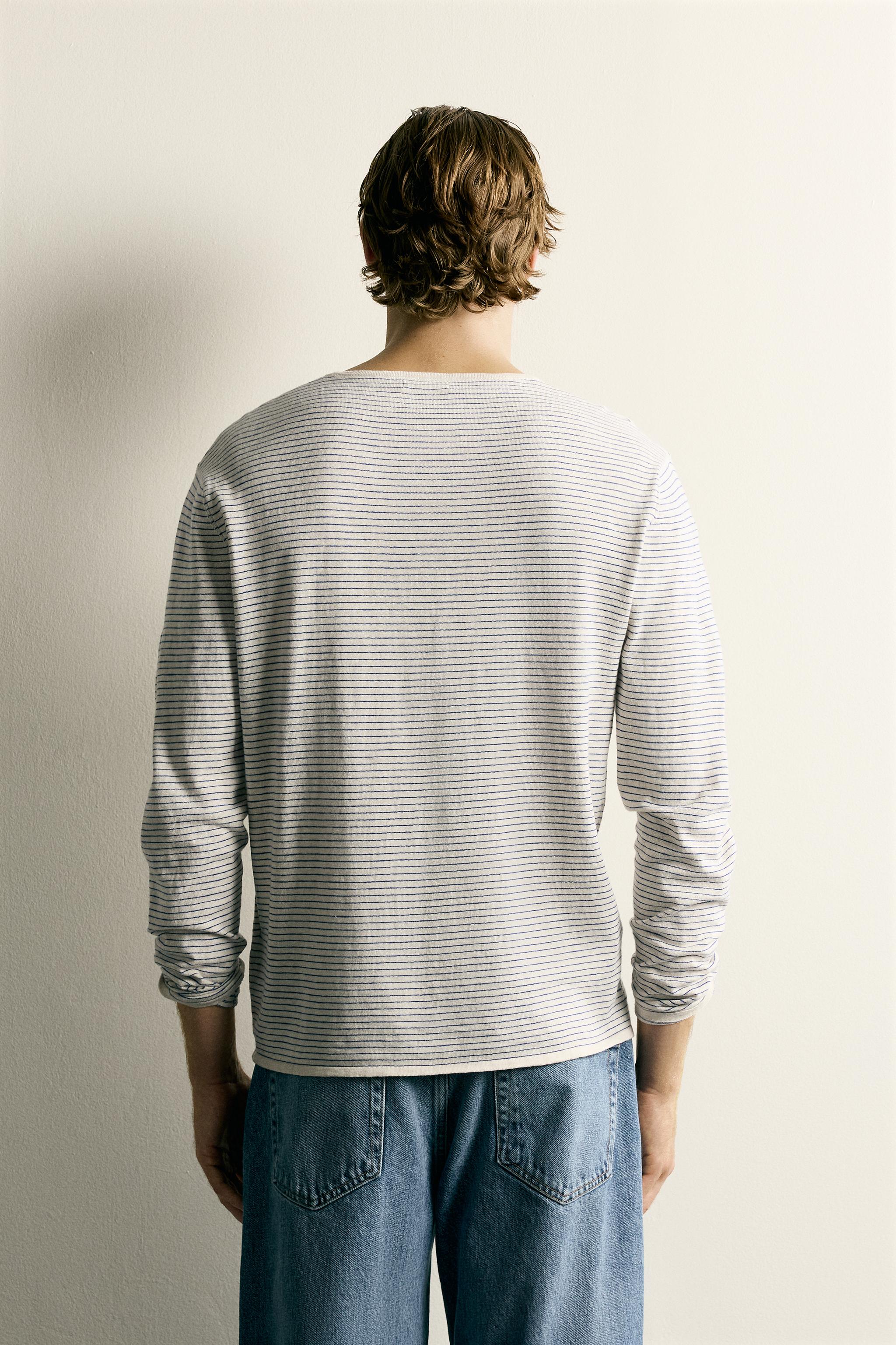 LIGHTWEIGHT STRIPED JACQUARD JUMPER