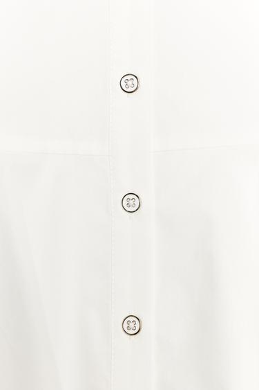 HALTERNECK PEPLUM SHIRT - White by Zara - Image 7