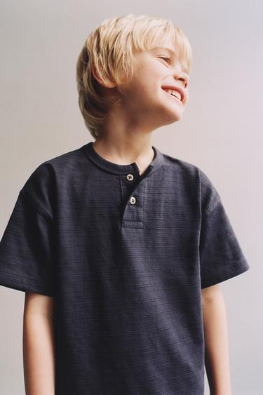 CAMISETA PANADERO LISA - Marino de Zara