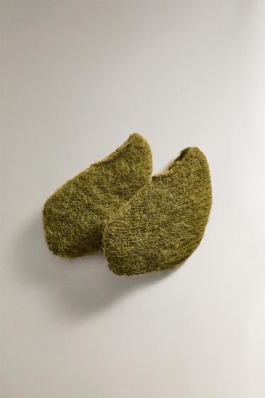 Zara BABY ALPACA BOOTIES - Green