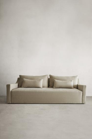 WASHED LINEN SOFA - Light beige by Zara - Image 6