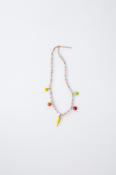 KRALENKETTING MET FRUIT - Multicolour van Zara - Afbeelding 0