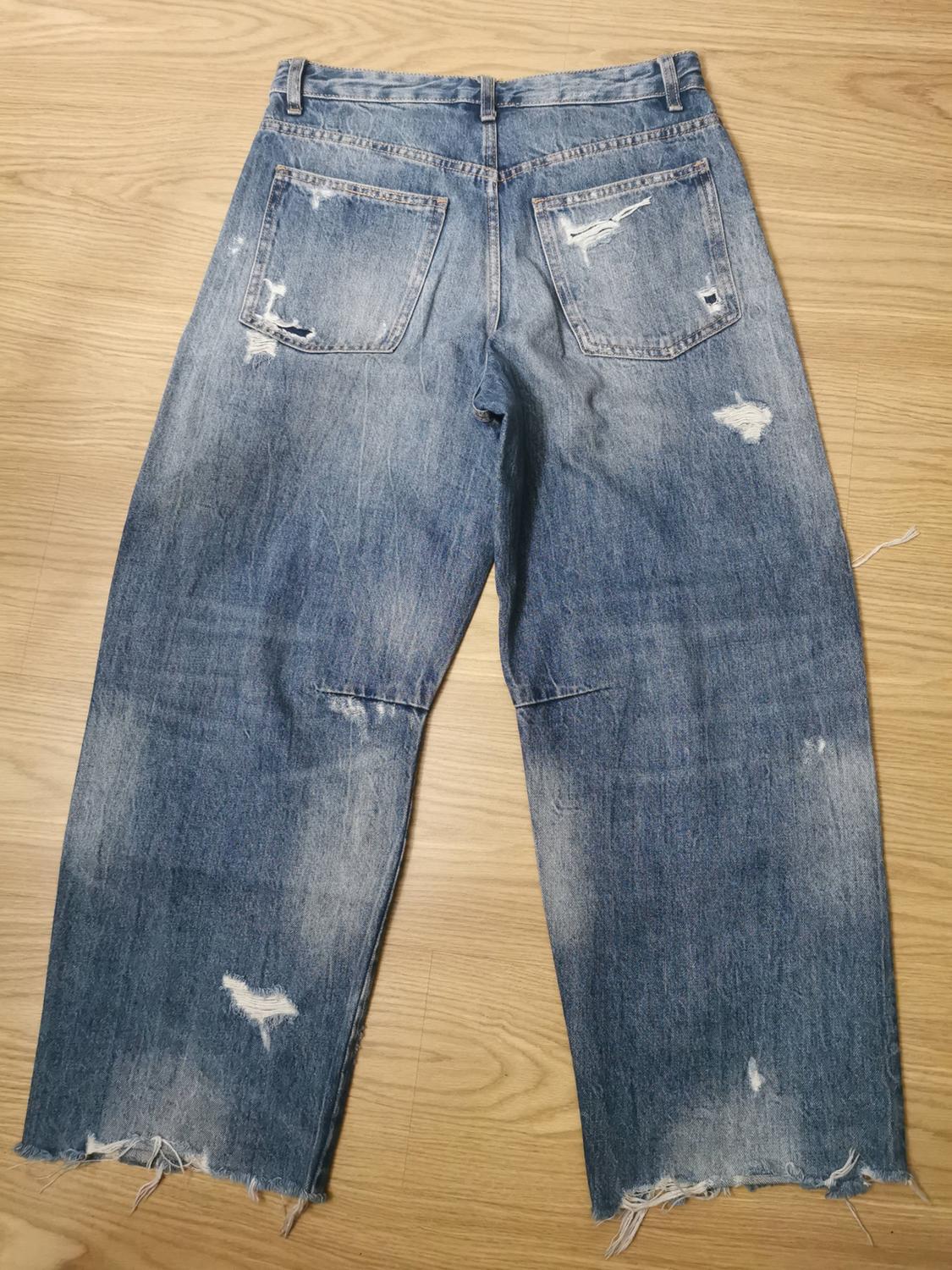 ZW COLLECTION RELAXED FIT WIDE-LEG EXTRA-LONG MID-RISE JEANS - Image 2